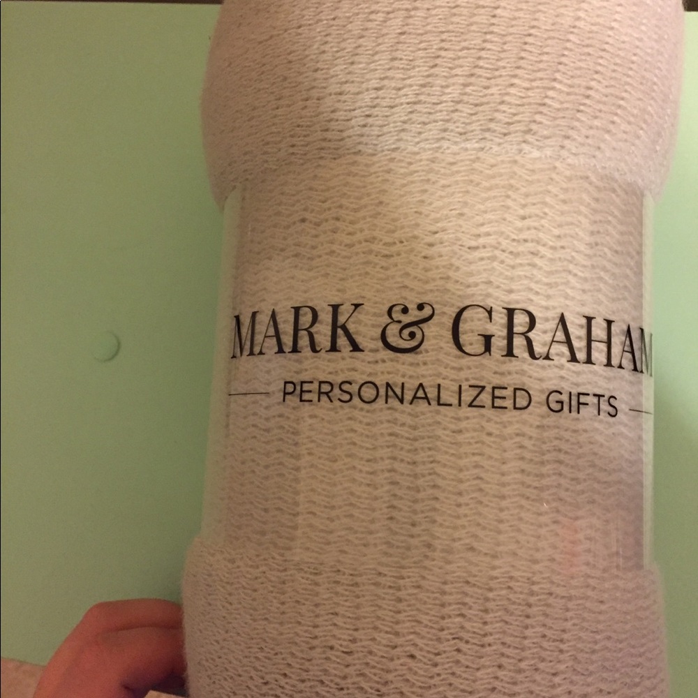 Gray throw blanket
